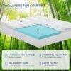 Bedluxury Dual Layer 3 Inch Memory Foam Mattress Topper Full Size，2 Inch Gel Memory Foam and 1 Inch Cooling Pillow Top Mattress Pad Cover for Back Pain，Comfort Support & Pressure Relief - Image 4