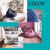 Bean Bag Chair 3Ft Premium Corduroy Ultra Soft Medium Bean Bag Sofa with Memory Foam for Adults Plush Lazy Sofa - Image 8