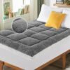 Twin XL Mattress Topper for Single Bed, Cymula Sherpa Mattress Pad for College Dorm Bed 2inch Extra Thick Mattress Cover with 900GSM Down Alternative Soft Pillow Top with 8-21" Deep Pocket, 39x80in - Image 2
