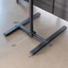VIVO Extra Tall TV Floor Stand for 13 to 65 inch Screens up to 44 lbs, LCD LED OLED 4K Smart Flat, Curved Monitor Panels, Max VESA 400x400, Tall Pole for Treadmills and Ellipticals, Black, STAND-TV18 - Image 6