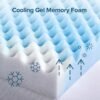 ZINUS 2 Inch Swirl Gel Cooling Memory Foam Mattress Topper, Smaller, More Convenient WonderBox Packaging, Cooling, Airflow Design, CertiPUR-US Certified, Twin - Image 10