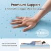 2 Inch Firm Mattress Topper Twin, Cooling Gel Infused Bed Topper for Back Pain Relief - Firm Foam Mattress Topper, CertiPUR-US Certified，Removable Cover - Image 3