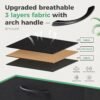 ANTONIA Dresser for Bedroom with 9 Fabric Drawers, Tall Chest Organizer Units for Clothing, Closet, Kidsroom, Storage Tower with Cabinet, Metal Frame, Wooden Top, Lightweight Nursery Furniture, Black - Image 6