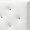 Baxton Studio Viviana Modern and Contemporary White Faux Leather Upholstered Button-Tufted Twin Size Headboard - Image 5