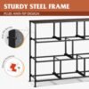 WLIVE Fabric Dresser, Storage Drawer Unit, Bedroom Dresser TV Stand for 32 40 43 inch TV, Wide Dresser with 8 Large Deep Drawers for Office, College Dorm, Dark Grey - Image 9