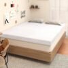 [Twin XL] Mattress Topper, 3" Mattress Topper Twin Extra Long, Memory Foam Mattress Topper Twin XL for College Dorm with Removable Cover and Straps, White - Image 2