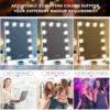 10"x 12" Vanity Mirror with Lights, Hollywood Lighted Makeup Mirror with 3 Color Modes and 12 Dimmable Diamond LED Light Bulbs, Touch Control for Bedroom, White - Image 3