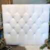 Velvet White Diamond Tufted Twin/Twin XL Headboard - Image 2