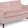 TYBOATLE Sofa Couch, Fabric Modern Small Loveseat for Living Room, 51" W Little Upholstered 2-Seater Mini Love Seats w/Iron Legs for Compact Small Space, Apartment, Bedroom, Dorm, Office (Pink) - Image 10