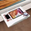 Bedside Shelf for Bed & Top Bunk- College Dorm Room Essentials, Clip On Nightstand Snack Organizer, Floating Bed Side Table Tray Shelfie，Cord Holder for Top Bunk Organizer Bedroom, - Image 2