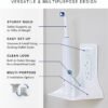 Storage Theory Power Perch Socket Outlet Shelf (1pk) - Smart Home Essentials Organizer for Bathroom, Bedroom, Kitchen, Apartment for Toothbrushes, Speakers, And Cell Phones. Easy Installation. - Image 5