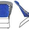 Zenithen Foldable Rectangular Air Mesh Indoor Outdoor Bungee Chair, Perfect for Dorm Rooms, Movie Nights, Bedrooms, Reading, Gaming, Journaling, Relaxing, Blue/Grey (Pack of 1) - Image 5