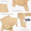 Wooden Tabletop Bookshelf Titled Desktop Bookshelf Cookbook Shelf,Small Bookcases for Magazine Books CDs,Book Rack Desk Book Organizer in Living Room/Office/Bedroom (Burlywood) - Image 8