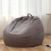 Stuffed Animal Storage Bean Bag Chair Cover (No Filler) for Kids and Adults.Soft Premium Corduroy Stuffable Beanbag for Organizing Children Plush Toys or Memory Foam Extra Large 300L (Grey) - Image 8
