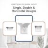 Storage Theory Power Perch Socket Outlet Shelf (1pk) - Smart Home Essentials Organizer for Bathroom, Bedroom, Kitchen, Apartment for Toothbrushes, Speakers, And Cell Phones. Easy Installation. - Image 6