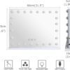 31.5"x 23.6" Vanity Mirror Makeup Mirror with Lights,10X Large Hollywood Lighted Vanity Mirror with 24 Dimmable LED Bulbs,3 Color Modes,Touch Control for Bedroom,Tabletop or Wall-Mounted,White - Image 5