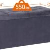 SUPER DEAL Velvet Storage Ottoman Bench Foldable Storage Chest Footrest Toy Box for Entryway, Living Room, Bedroom, 550 lb Load Capacity, 31.4x15.7x15.7 inches Dark Grey - Image 4
