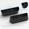 Wall Mounted Shoes Rack 4Pack with Sticky Hanging Strips, Plastic Shoes Holder Storage Organizer,Door Shoe Hangers (SM03-Black-4) - Image 4