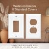 Storage Theory Power Perch Socket Outlet Shelf (1pk) - Smart Home Essentials Organizer for Bathroom, Bedroom, Kitchen, Apartment for Toothbrushes, Speakers, And Cell Phones. Easy Installation. - Image 8