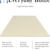 Twin Mattress Topper-Egg Crate Ventilated Foam Size, Beige - Image 4