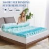 4 Inch Twin-XL Mattress Topper 7-Zone Memory Foam Mattress Topper - High Density Cooling Pad - Upgraded Ergonomics Memory Foam Mattress - Soft Bed Topper - CertiPUR-US and OEKO-TEX Certification - Image 8
