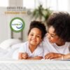 3 Inch Gel Memory Foam Mattress Topper King Size for Back Pain, Cooling Mattress Pad Bed Topper with Removable and Washable Bamboo Cover, CertiPUR-US & Oeko-Tex Certified – White - Image 3