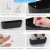 Wall Mounted Shoes Rack 4Pack with Sticky Hanging Strips, Plastic Shoes Holder Storage Organizer,Door Shoe Hangers (SM03-Black-4) - Image 5