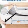 3 Inch Gel Memory Foam Mattress Topper Queen for Back Pain Pressure Relief, Cooling Bed Topper with Washable Breathable Soft Cover, Non-Slip Straps Ventilated CertiPUR-US - Image 6