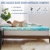 4 Inch Twin-XL Mattress Topper 7-Zone Memory Foam Mattress Topper - High Density Cooling Pad - Upgraded Ergonomics Memory Foam Mattress - Soft Bed Topper - CertiPUR-US and OEKO-TEX Certification - Image 3
