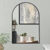 Americanflat 20x30 Framed Black Arched Mirror - Arched Wall Mirror for Bedroom, Entryway Hall, Living Room, and Black Mirror for Bathroom - Curved Arch Mirror for Room Décor - Image 2