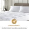 Superior Mattress Topper, Down Alternative, 2 Inch Deep Sized Bed Pillow Top, Comfort Pad, Fluffy Mattress-Topper Protector, Plush Cooling Extra Soft, Hotel Quality, All-Season, Twin XL, White - Image 4