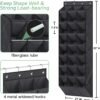 AOODA 24 Pairs Over the Door Shoe Organizer for Closet, Deep Pockets Large Hanging Shoe Rack for Door, 8-Tier Shoe Holder Hanger Shoe Storage Organizer, Black - Image 6