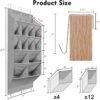 2 Pack Over the Door Shoe Organizer, Hanging Shoe Organizer with 32 Large Deep Pockets, Sturdy Oxford 600D Fabric Door Shoes hanger rack for closet,Dorm, Narrow Door, Gray - Image 3