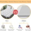 WhatsBedding 3 Inch Memory Foam Mattress Topper Twin Size, 1600 GSM Shredded Memory Foam Filled Pillow Top, Fluffy & Soft Bed Topper, 4 Anchor Elastic Bands, Anti-Slip Bottom, 39x75 - Image 5