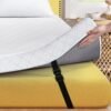 3 Inch Gel Memory Foam Mattress Topper Queen for Back Pain Pressure Relief, Cooling Bed Topper with Washable Breathable Soft Cover, Non-Slip Straps Ventilated CertiPUR-US - Image 2