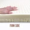 3” Inch Dual Zone Organic Latex Mattress Topper with Organic Cotton Zippered Cover with (Twin XL, Soft & Firm), GOTS & GOLS CERTIFIED, Back Pain Support, Pressure Point Relief, Breathable & Cooling - Image 4