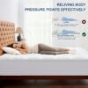 Bedluxury Dual Layer 3 Inch Memory Foam Mattress Topper Twin XL Size，2 Inch Gel Memory Foam and 1 Inch Cooling Pillow Top Mattress Pad Cover for Back Pain，Comfort Support & Pressure Relief - Image 6