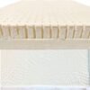 3” Inch Dual Zone Organic Latex Mattress Topper with Organic Cotton Zippered Cover with (Twin XL, Soft & Firm), GOTS & GOLS CERTIFIED, Back Pain Support, Pressure Point Relief, Breathable & Cooling - Image 2
