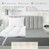WhatsBedding 3 Inch Memory Foam Mattress Topper Twin Size, 1600 GSM Shredded Memory Foam Filled Pillow Top, Fluffy & Soft Bed Topper, 4 Anchor Elastic Bands, Anti-Slip Bottom, 39x75 - Image 8