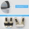 Wall Mounted Shoes Rack 4Pack with Sticky Hanging Strips, Plastic Shoes Holder Storage Organizer,Door Shoe Hangers (SM03-Black-4) - Image 6