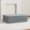 Tri Folding Memory Foam Mattress, 3 inch Tri Folding Mattress Topper, Twin Size - 38""x 75""x 3"", Grey - Image 8