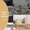 Wooden Tabletop Bookshelf Titled Desktop Bookshelf Cookbook Shelf,Small Bookcases for Magazine Books CDs,Book Rack Desk Book Organizer in Living Room/Office/Bedroom (Burlywood) - Image 9