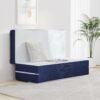 4 inch Folding Mattress, Tri Folding Memory Foam Mattress Topper, Twin Size - 38""x 75""x 4"", White - Image 3