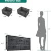 YITAHOME Dresser with 5 Drawers - Fabric Storage Tower, Organizer Unit for Bedroom, Living Room, Closets - Sturdy Steel Frame, Wooden Top (Cool Black Wood Grain) - Image 4