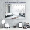 31.5"x 23.6" Vanity Mirror Makeup Mirror with Lights,10X Large Hollywood Lighted Vanity Mirror with 24 Dimmable LED Bulbs,3 Color Modes,Touch Control for Bedroom,Tabletop or Wall-Mounted,White - Image 7
