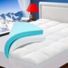 Bedluxury Dual Layer 3 Inch Memory Foam Mattress Topper Twin XL Size，2 Inch Gel Memory Foam and 1 Inch Cooling Pillow Top Mattress Pad Cover for Back Pain，Comfort Support & Pressure Relief - Image 2