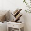 Tajsoon Tree Bookshelf 3 Tier Book Storage Organizer Shelves, Desktop Bookshelf Floor Standing Bookcase Display for CDs/Magazine/Books, Small Bookshelf for Bedroom, Living Room Office, Rustic Brown - Image 5