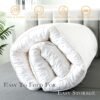 WhatsBedding 3 Inch Memory Foam Mattress Topper Twin Size, 1600 GSM Shredded Memory Foam Filled Pillow Top, Fluffy & Soft Bed Topper, 4 Anchor Elastic Bands, Anti-Slip Bottom, 39x75 - Image 7
