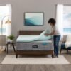 Beautyrest Thermagel Deluxe Cooling Pressure-Relieving Memory Foam Mattress Topper, Twin, 3-Inch, Blue - Image 4
