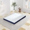 4 inch Folding Mattress, Tri Folding Memory Foam Mattress Topper, Twin Size - 38""x 75""x 4"", White - Image 4